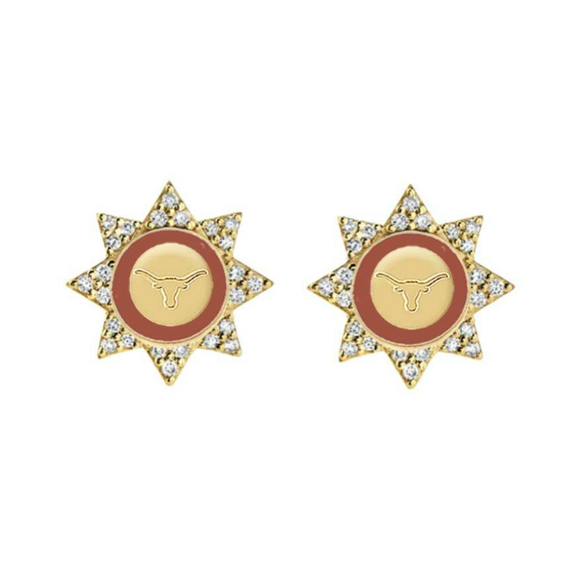 Longhorns Gladiolas Earrings