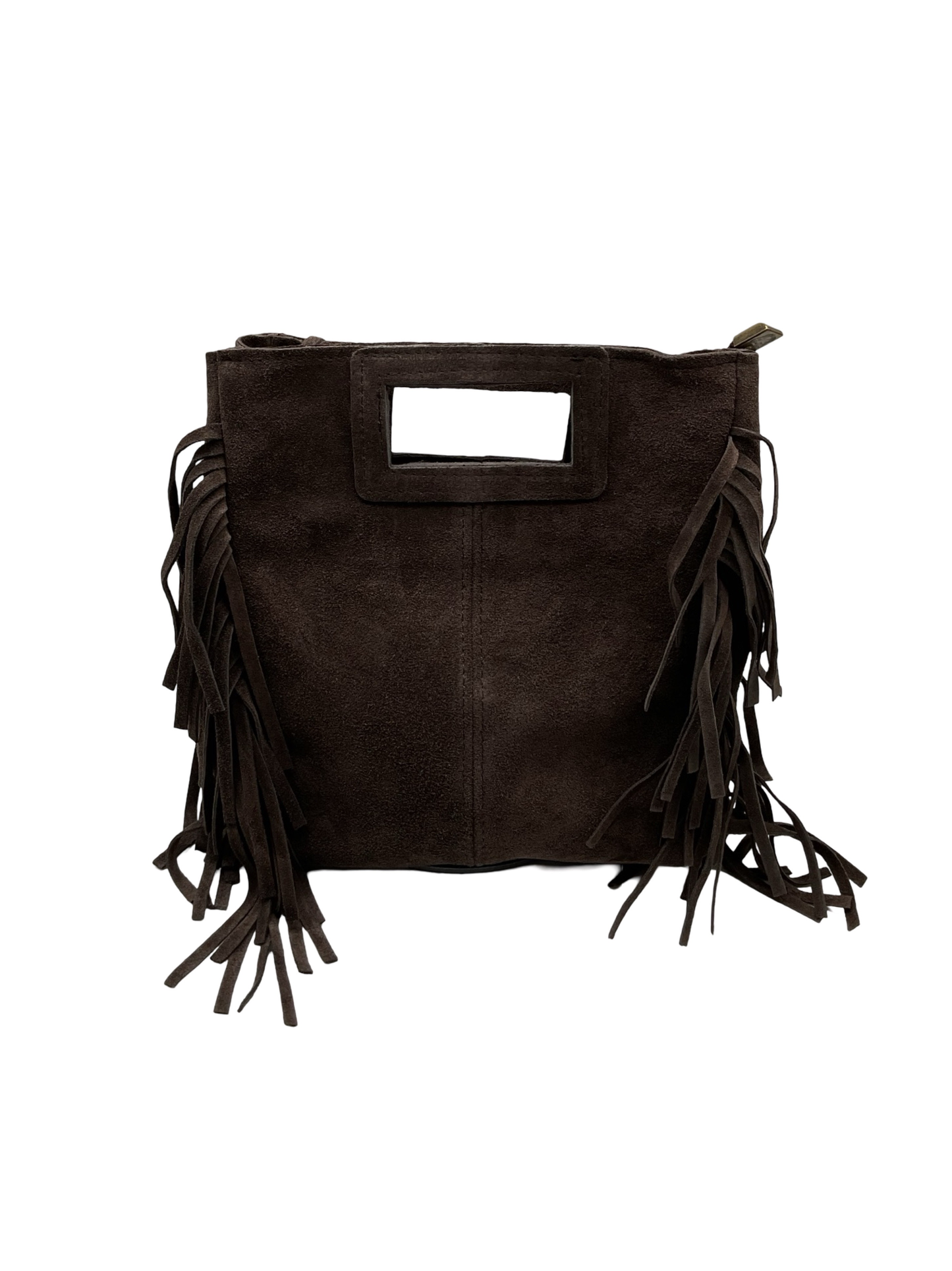 MARION MOCHA SUEDE BAG TALL