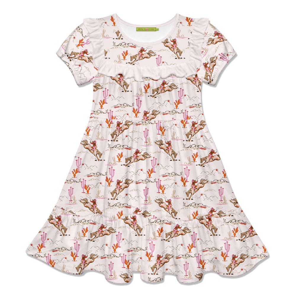 Western Ruffle Tiered Dress