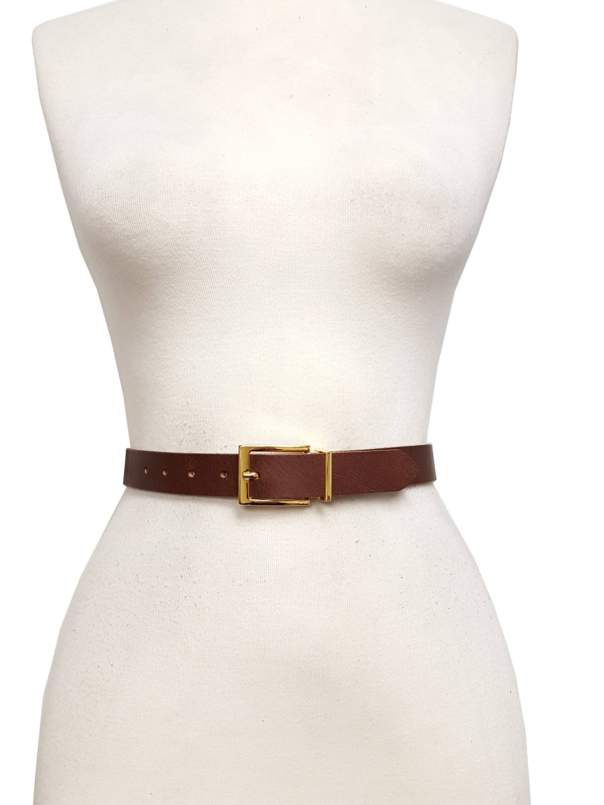 Genuine Brown Leather Belt