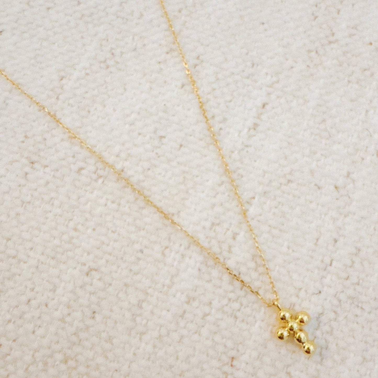 Dot Cross Pendant Necklace