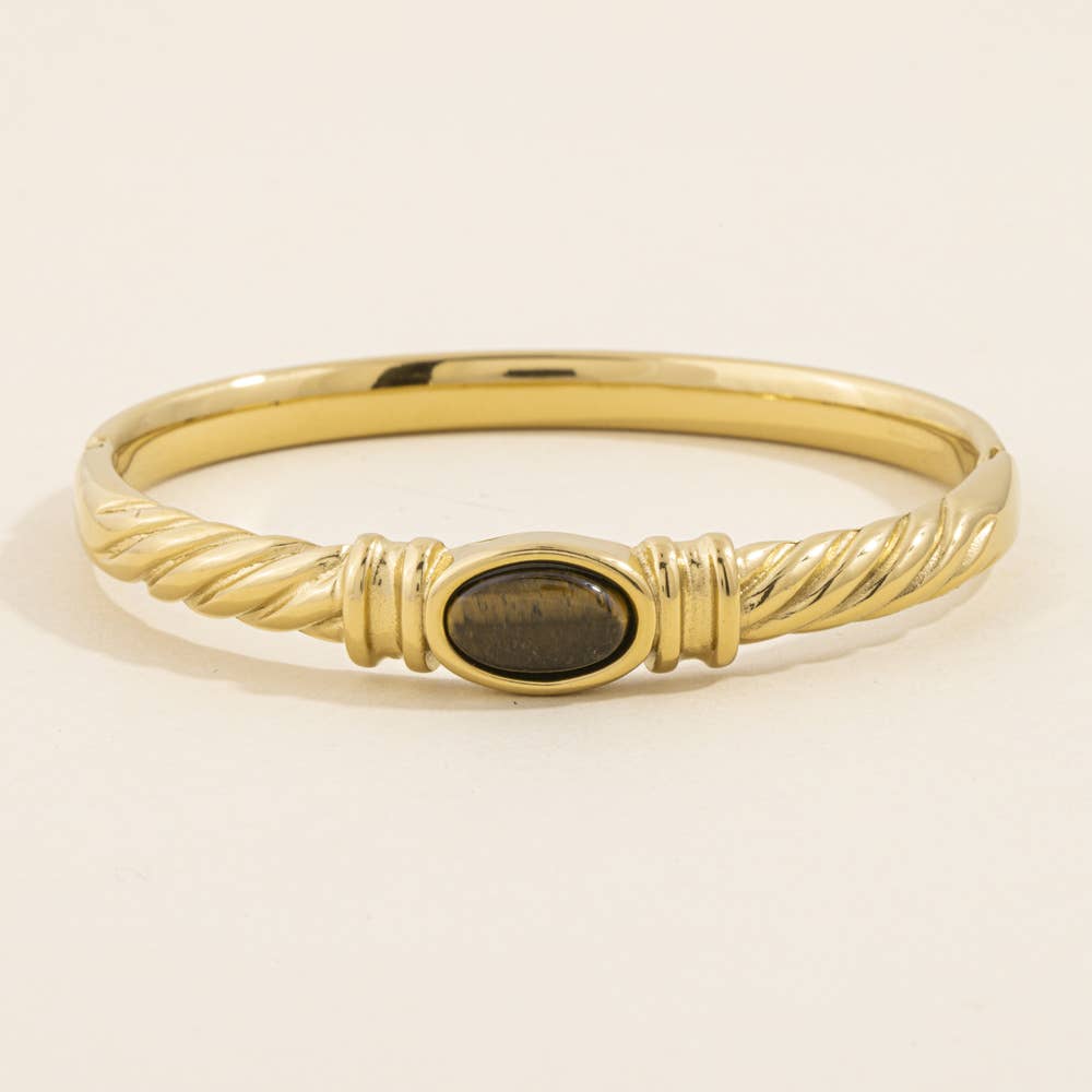 Tiger Eye Bangle Bracelet