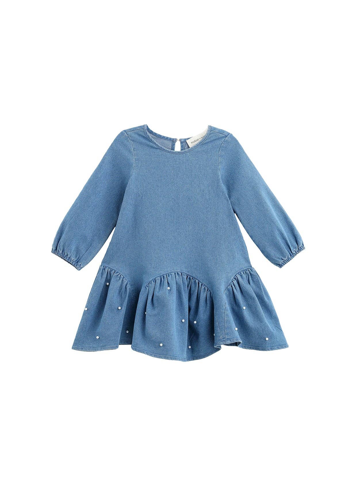 Denim Pearl Dress