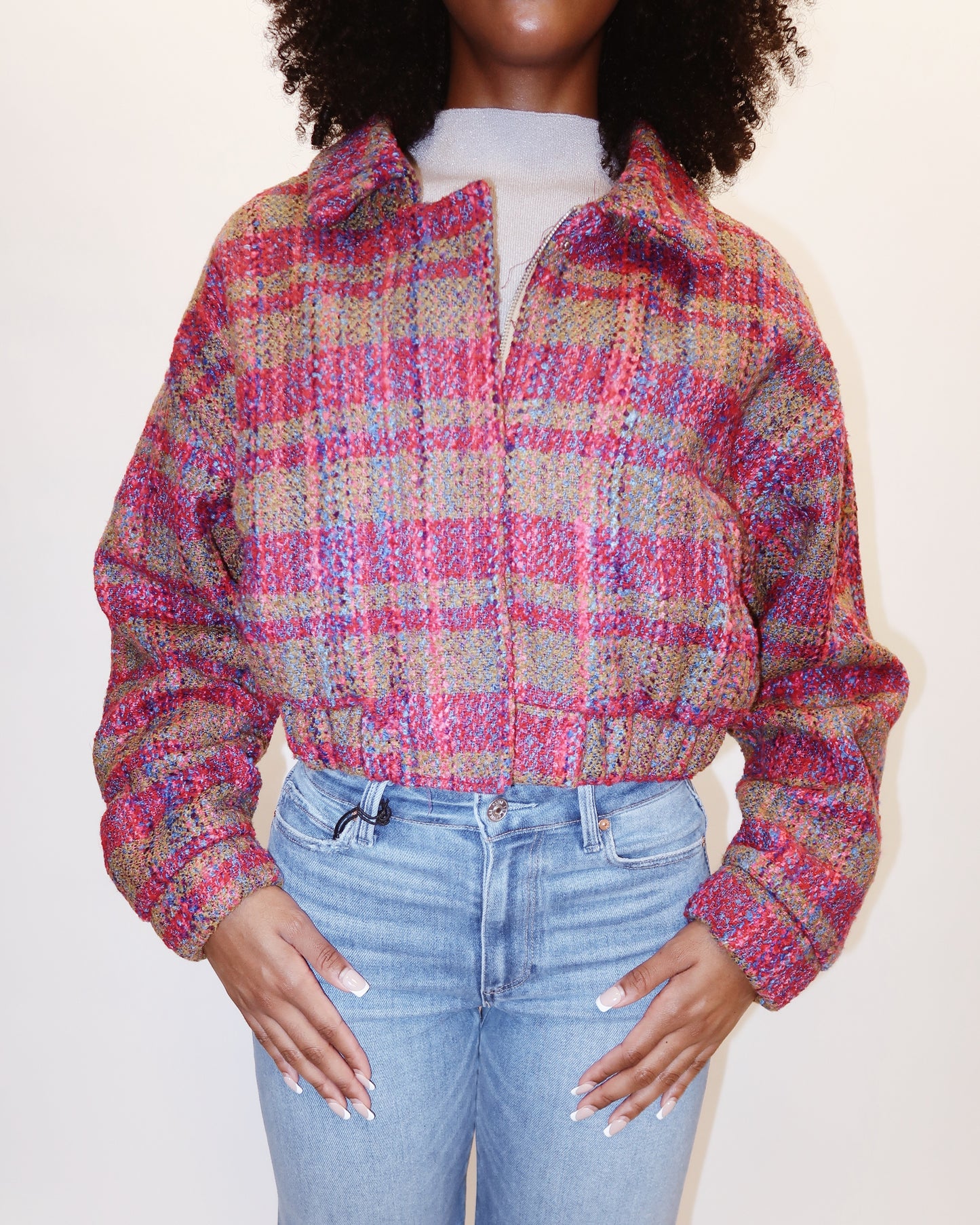Steve Madden Blair Plaid Puffer Jacket