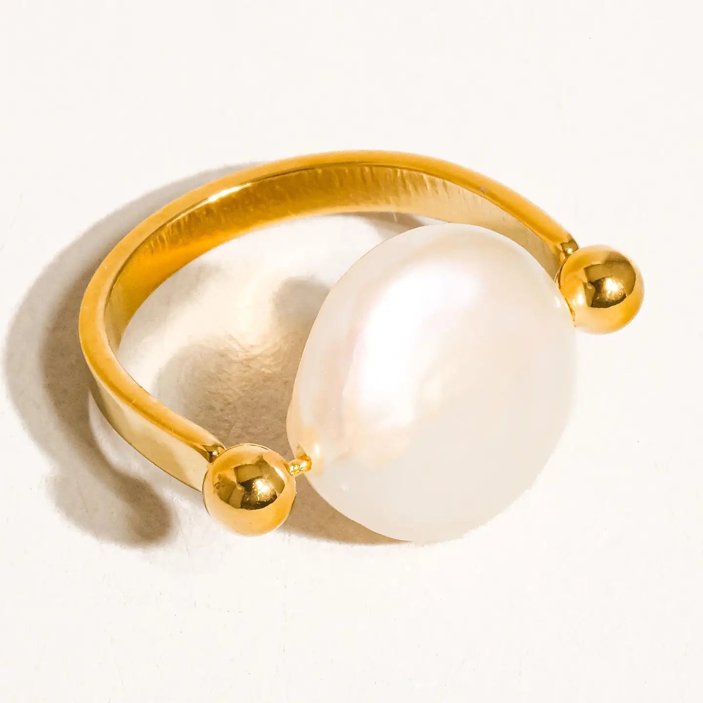 Déodat 18K Gold Baroque Pearl Ring