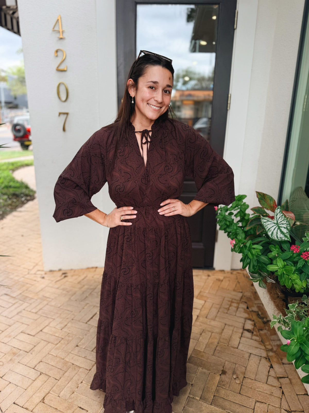 Amanda Paisley Maxi Dress