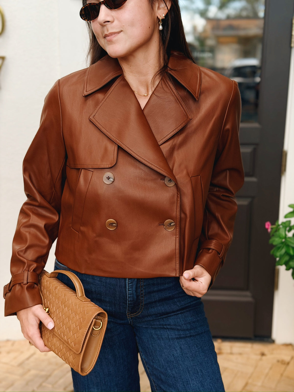 Porto Faux Leather Jacket