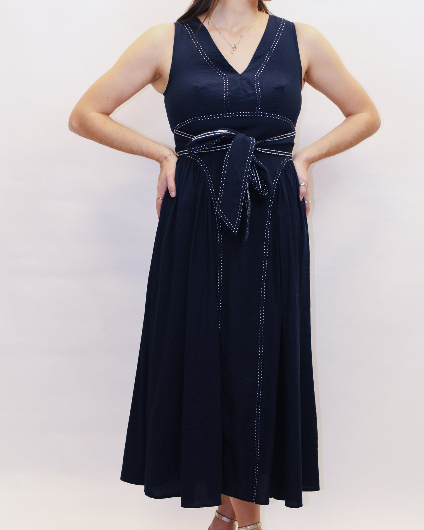 Hope Stitched Midi Dress