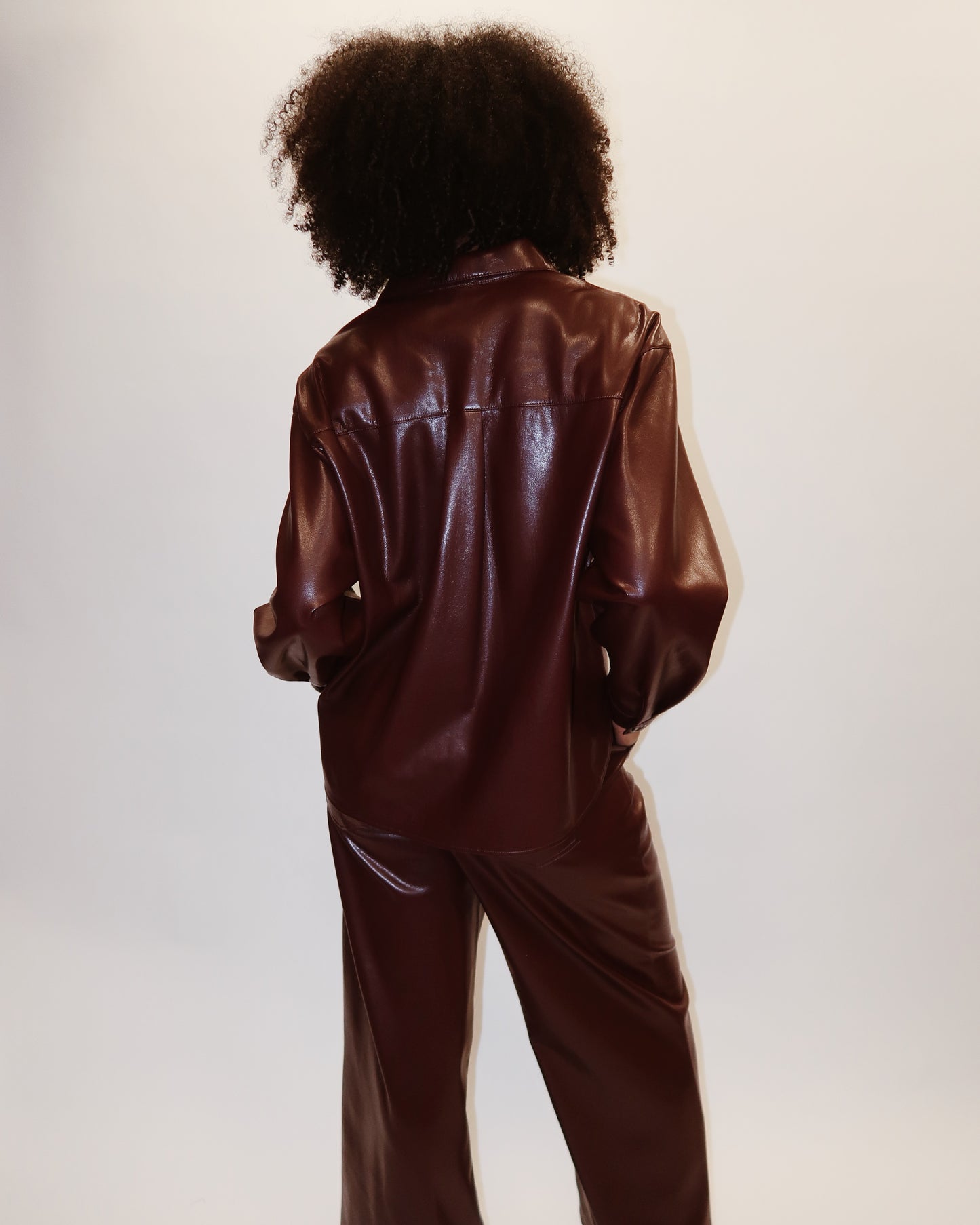 FRNCH Simone Leather Shirt