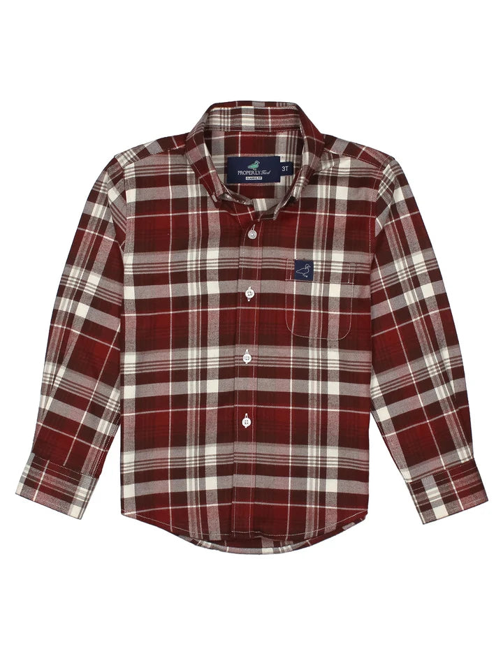 Boys Redwood Flannel