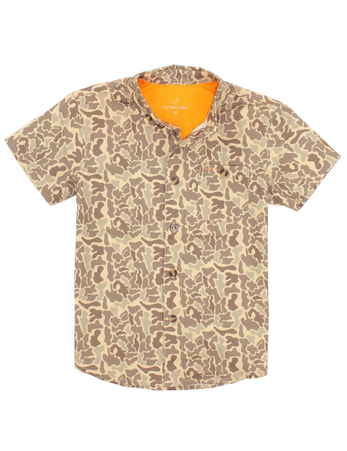Boys Vintage Camo Field Shirt