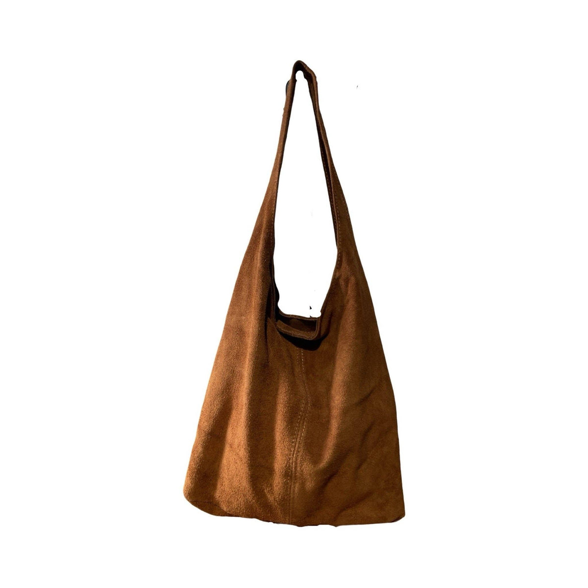 EVASION CAMEL SUEDE LEATHER BAG