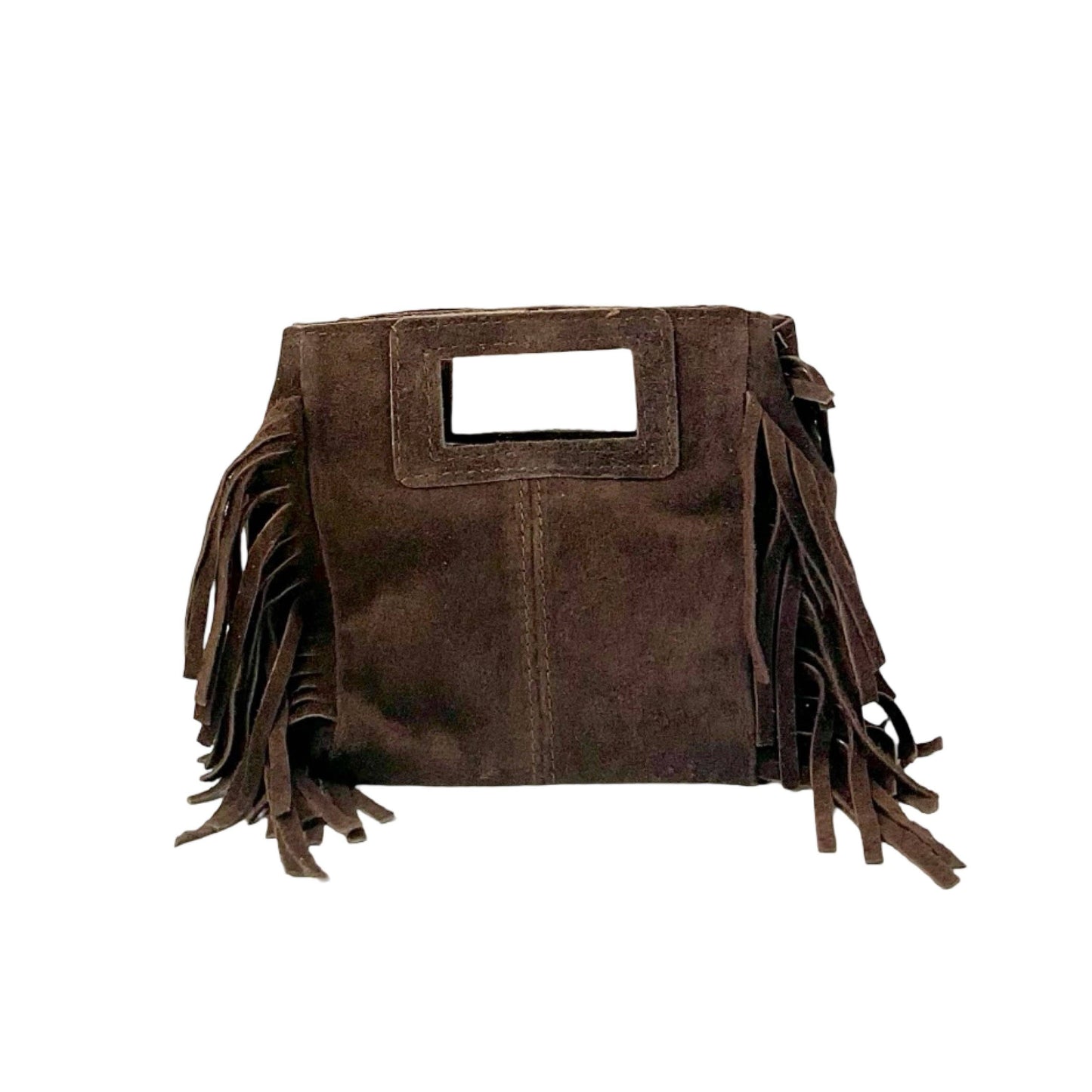 Marion Small Brown Suede Leather Bag