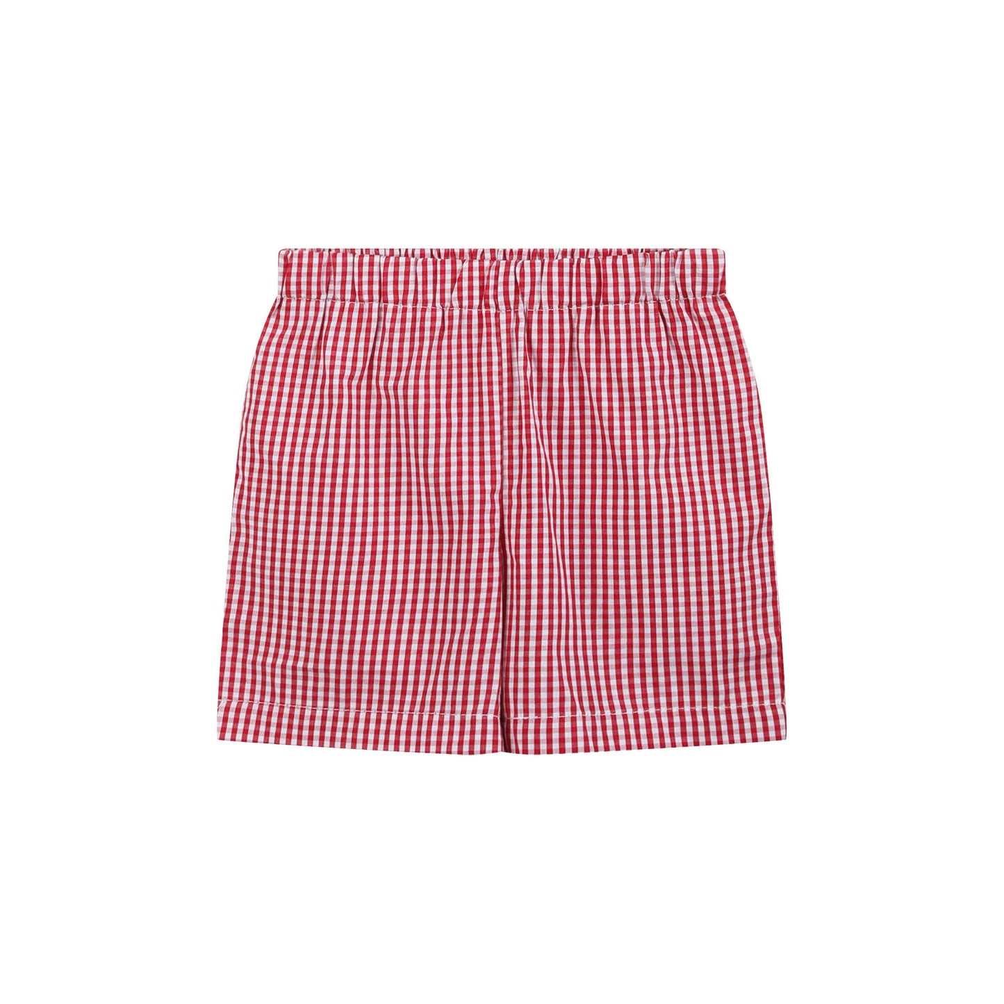 Baseball Shirt & Gingham Shorts Set
