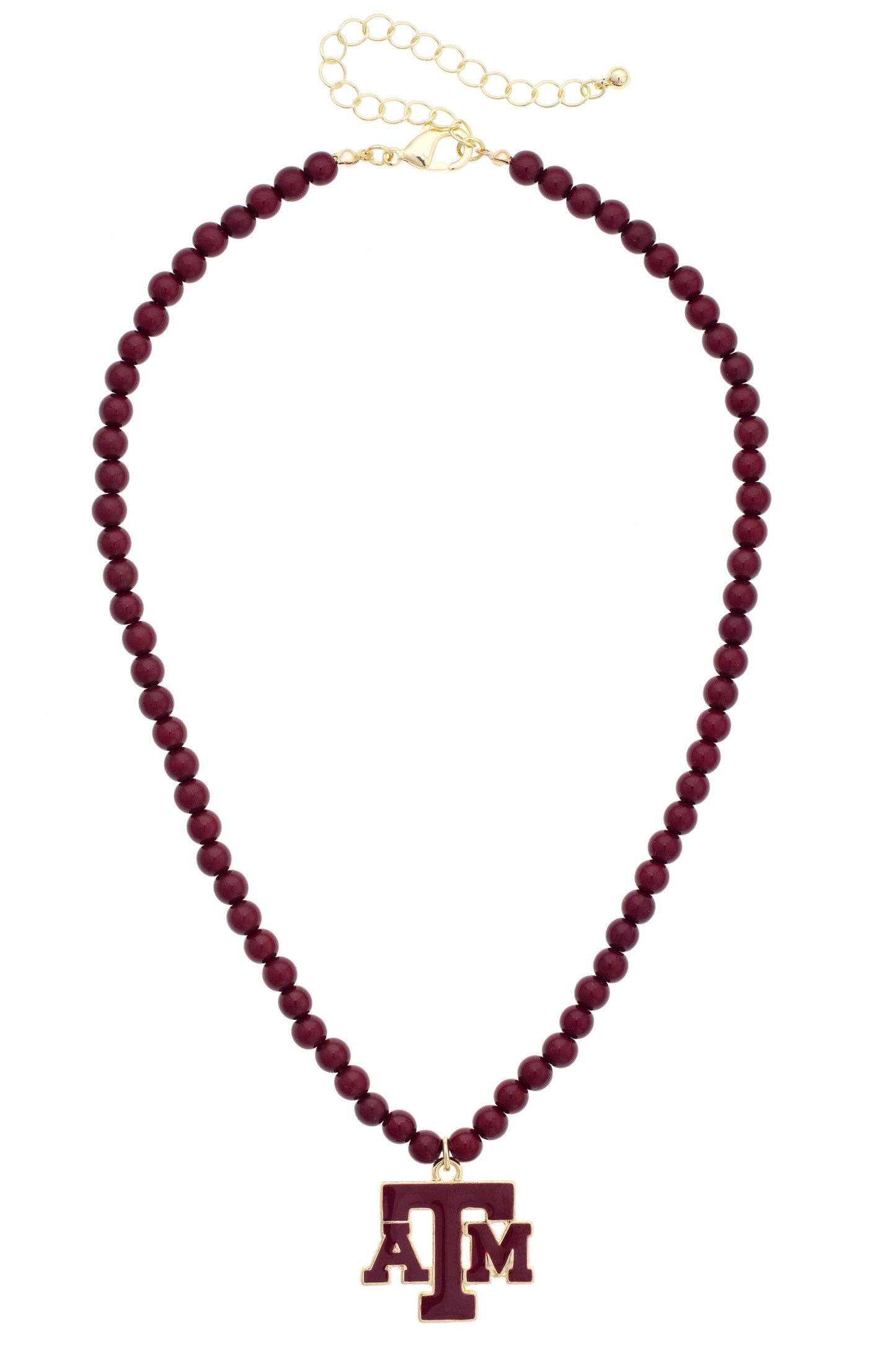 A&M Beaded Logo Necklace