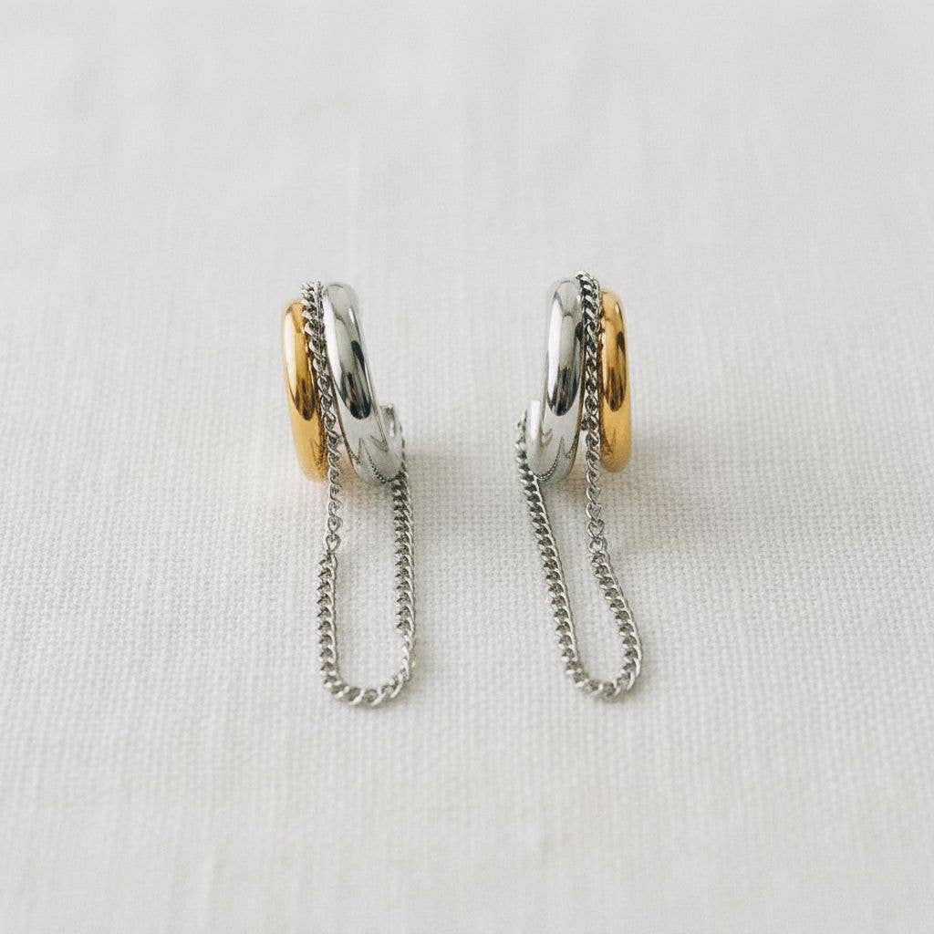 Double C Tassel Earrings