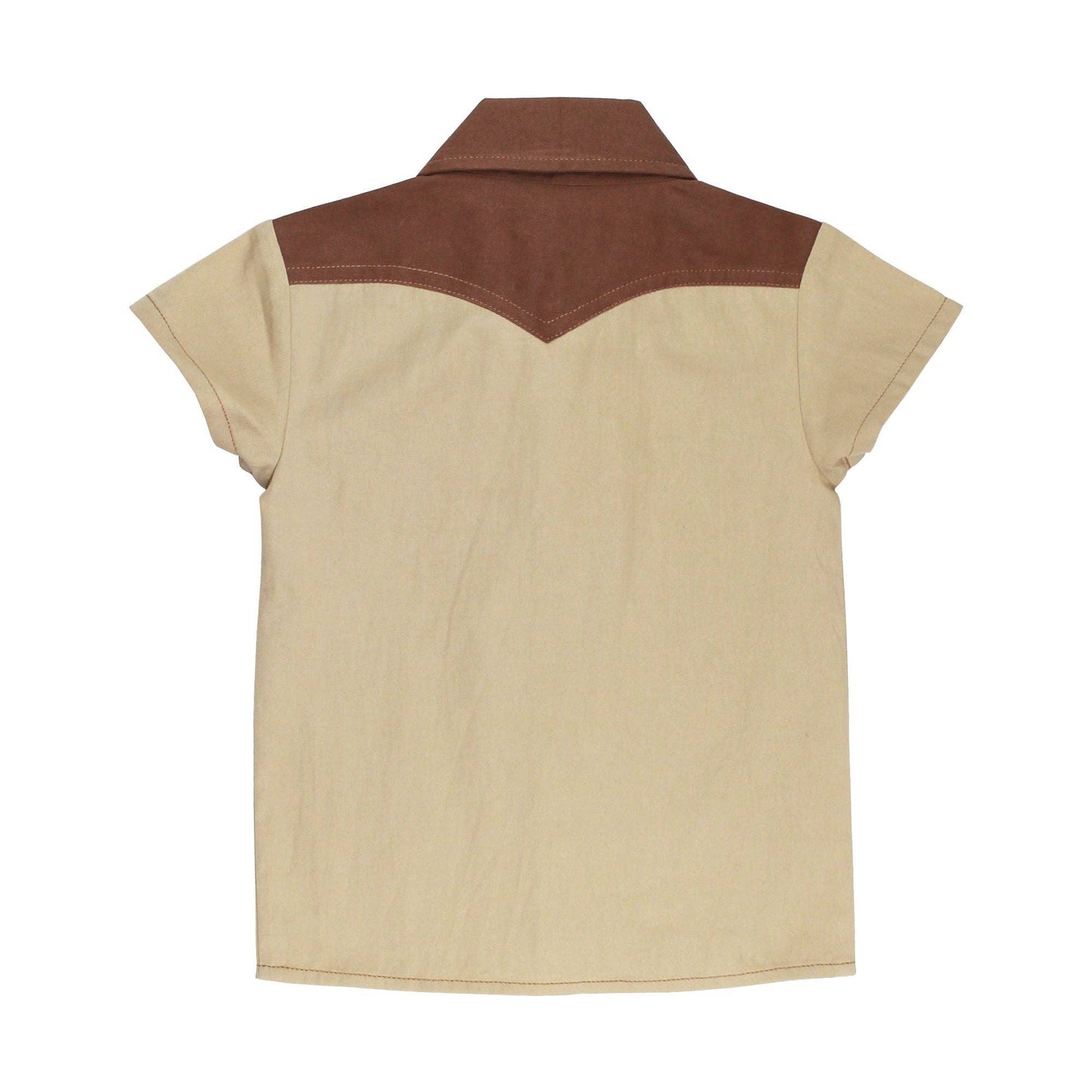 Oatmeal Kids' Western Button-Up Shirt