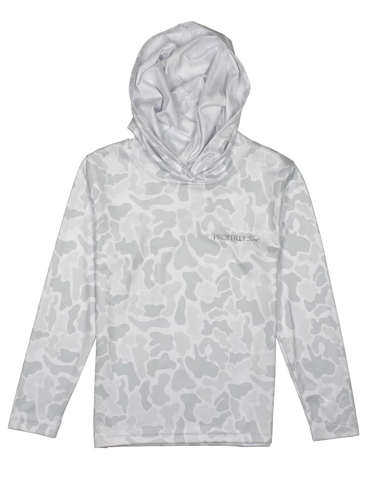 Boys Snow Camo Hoodie