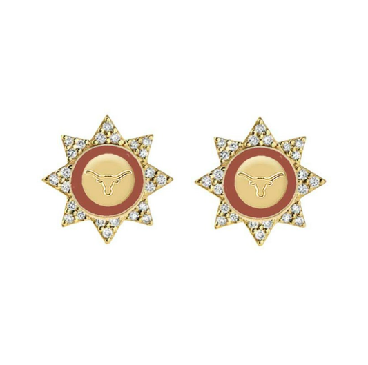 Longhorns Gladiolas Earrings