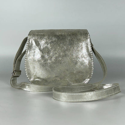 Bel Gold Leather Crossbody