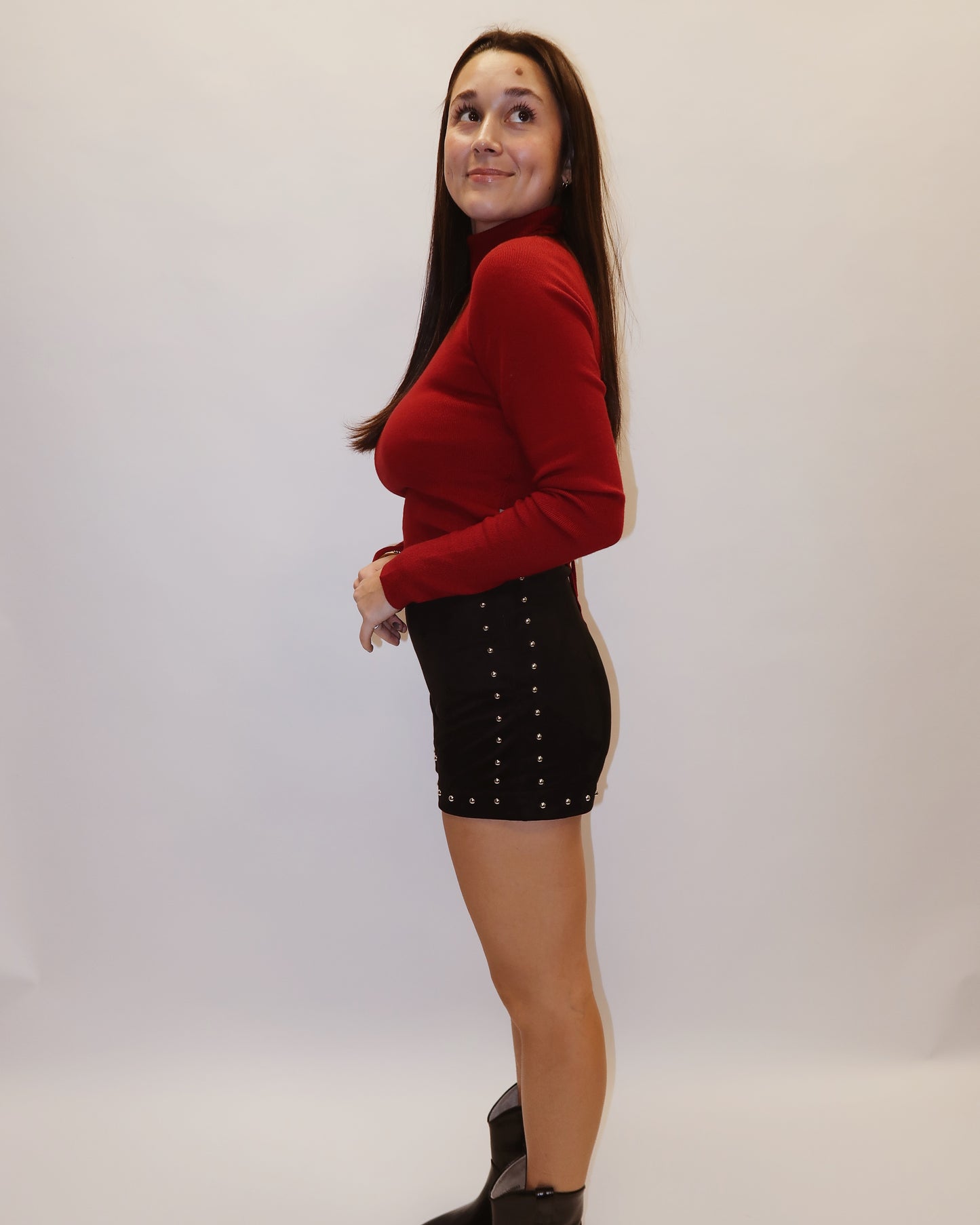 Nadia Turtle Neck with Tie Back Top