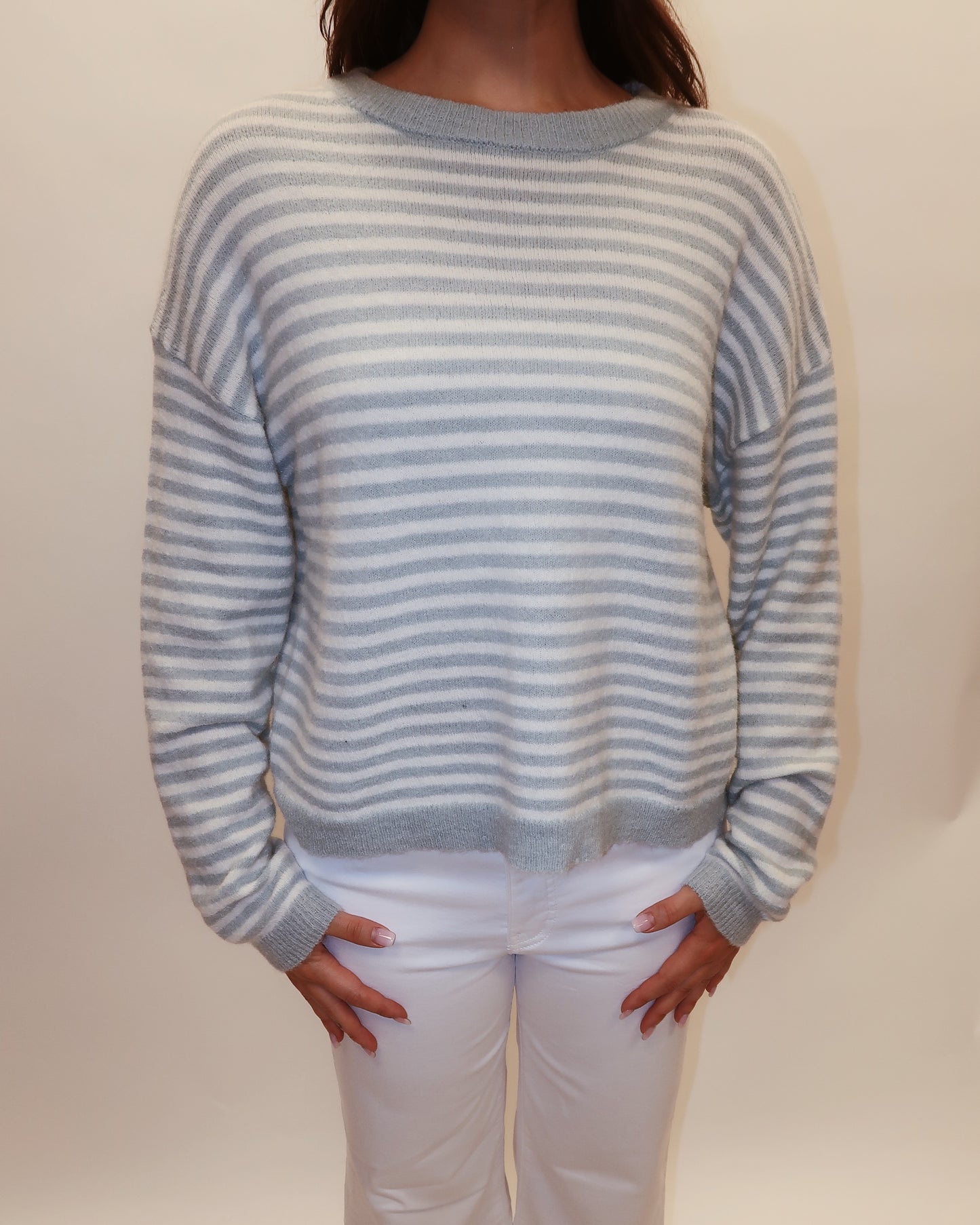Sophia Blue Striped Sweater