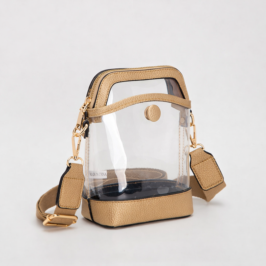 Gold Clear Bucket Gameday Bag