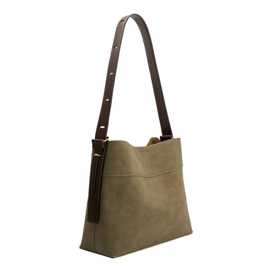 Stormie Olive Vegan Suede Tote