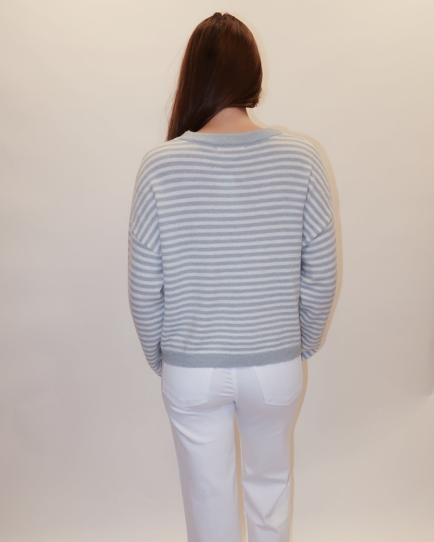 Sophia Blue Striped Sweater
