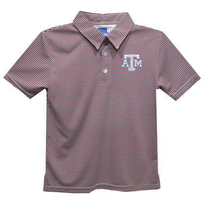 Aggies Striped Polo Shirt