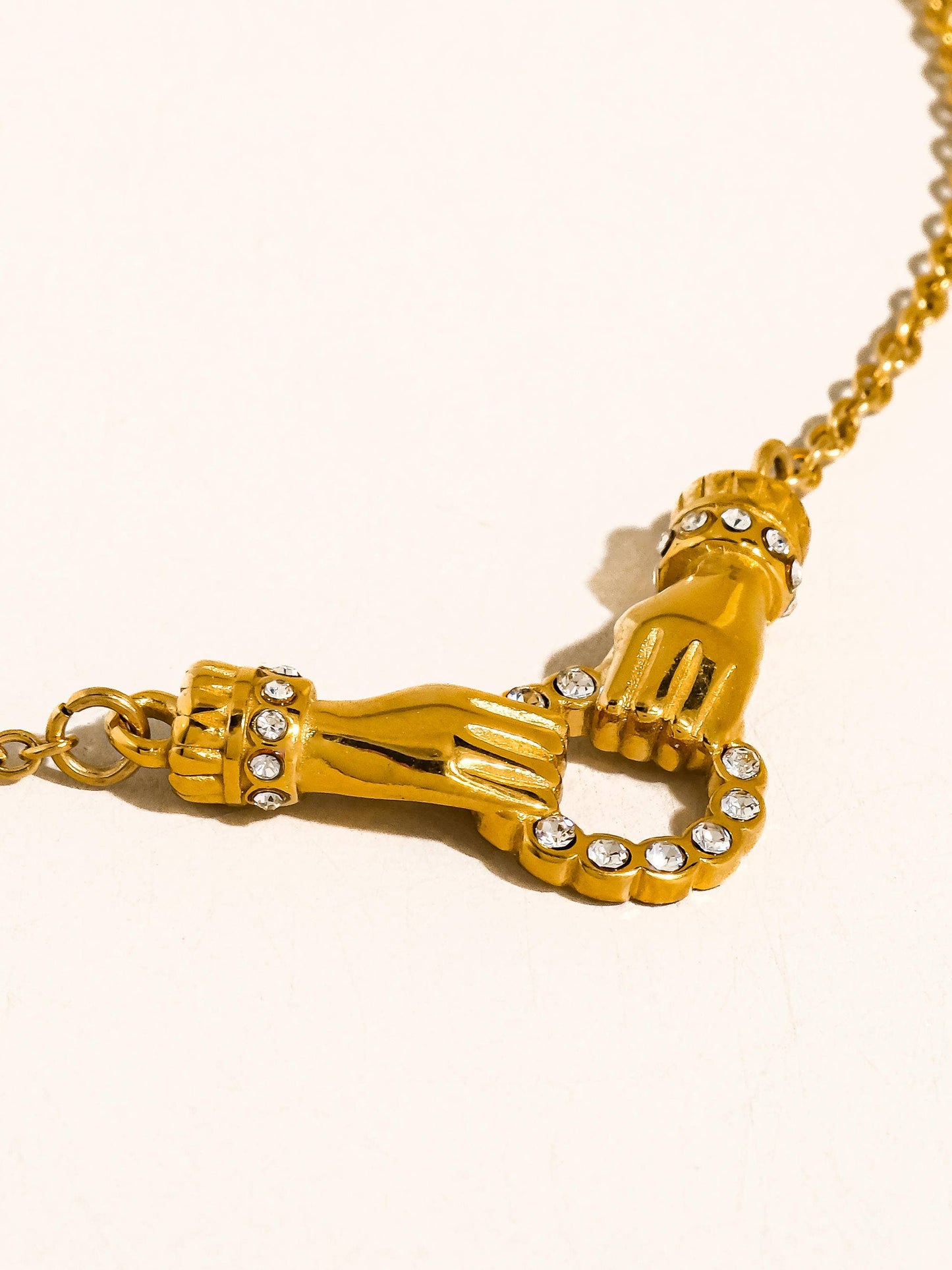Brissonne CZ Double Hand Necklace