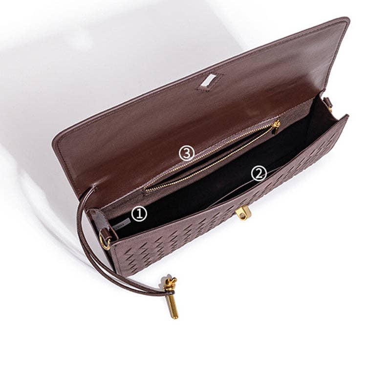 Vintage Chocolate Satchel Handbag