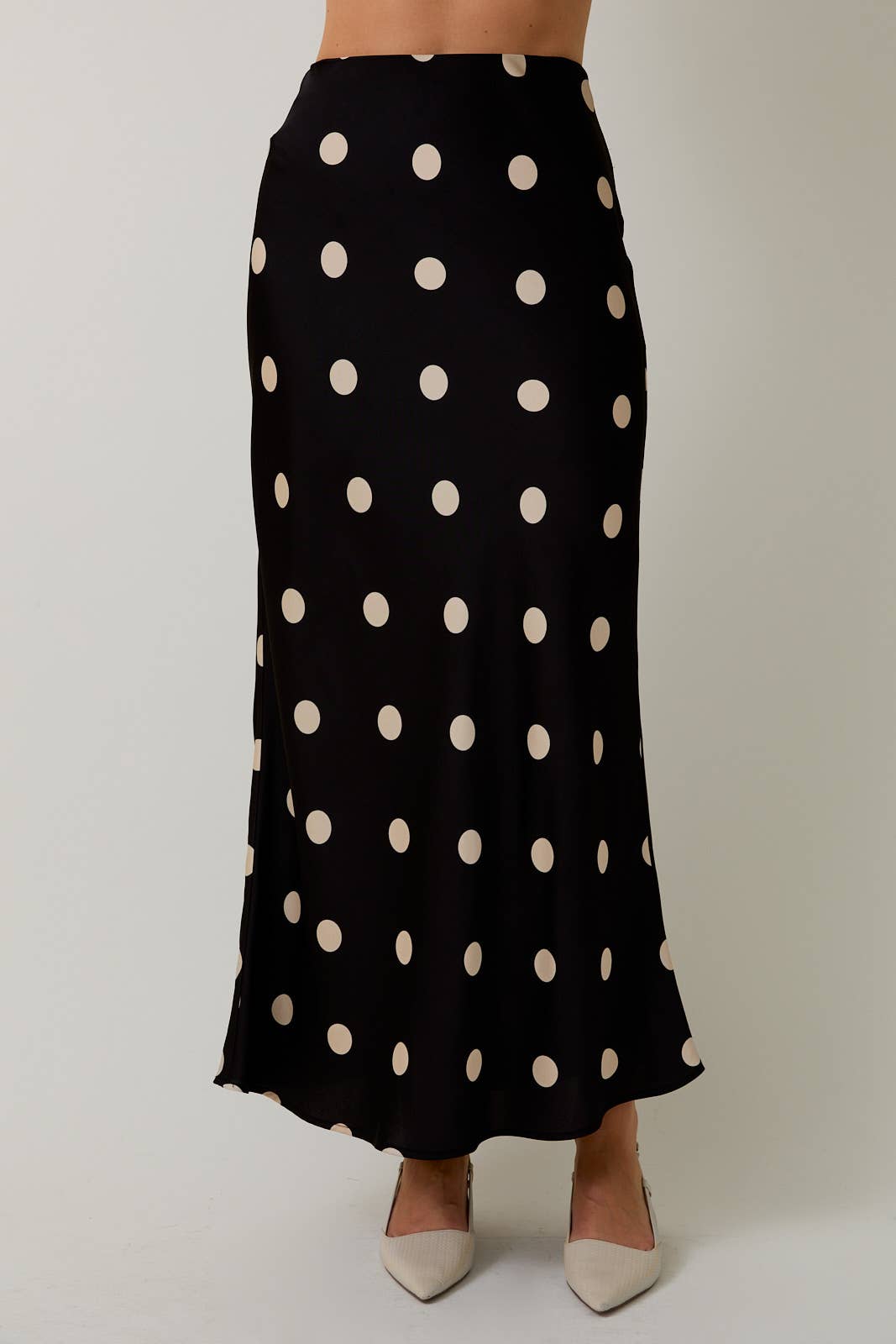 Lidia Dotted Midi Skirt
