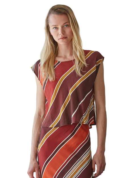 Tanna Striped Sleeveless Top