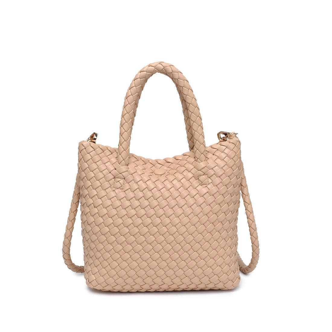 Leanna Natural Woven Crossbody