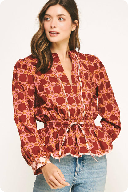 Chloe Chainlink Blouse