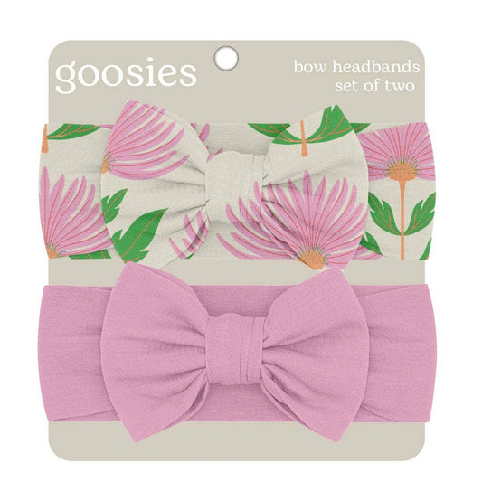 Pink Flower Headband Set