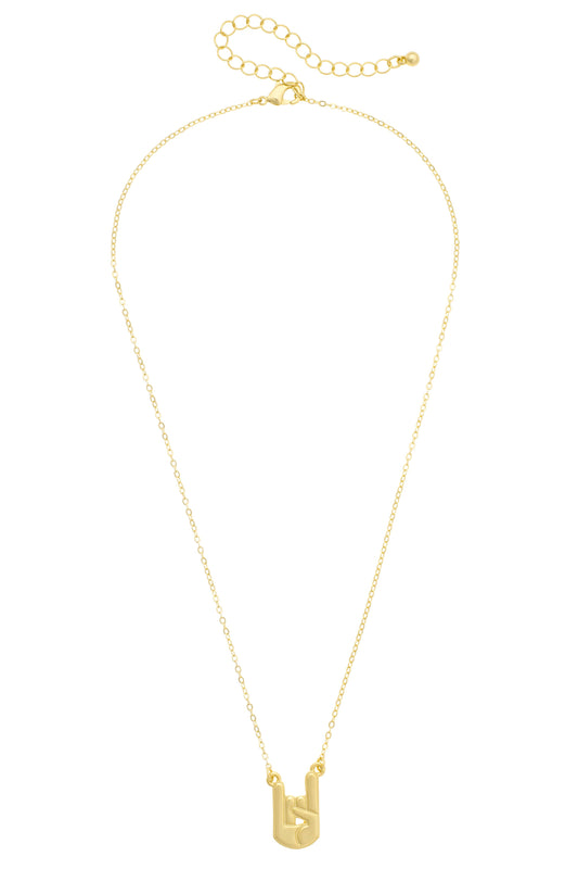 Longhorns 24K Logo Necklace