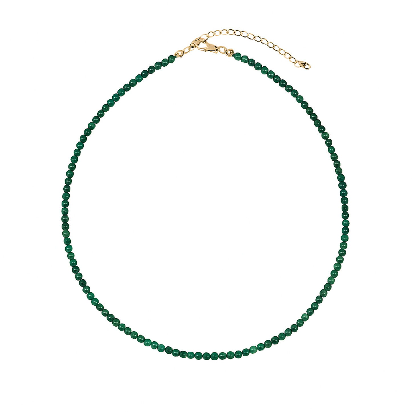 Natural Malachite Beaded Necklaace