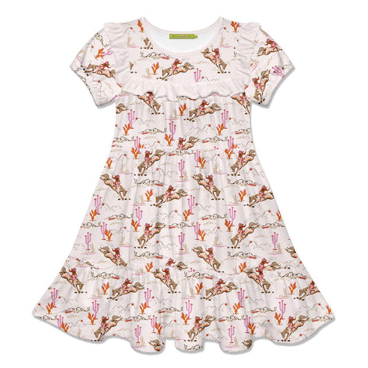 Western Ruffle Tiered Dress