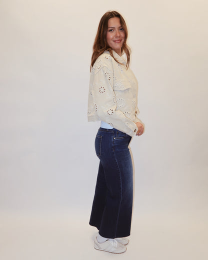 Kami Eyelet Button Up Jacket