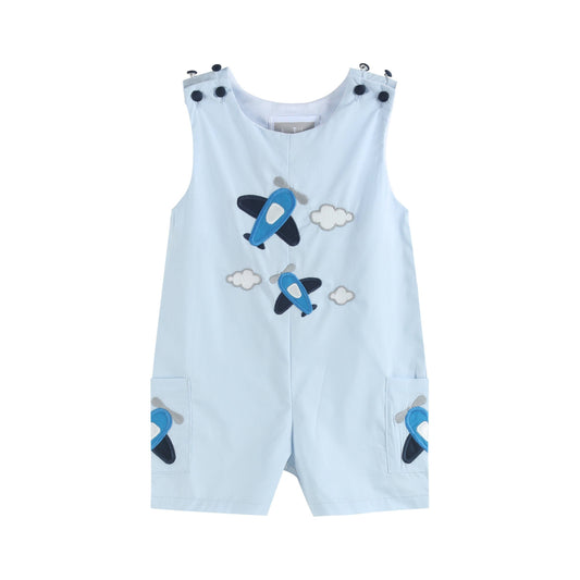 Blue Airplane Shortalls