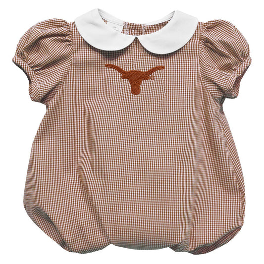 Longhorns Embroidered Baby Bubble