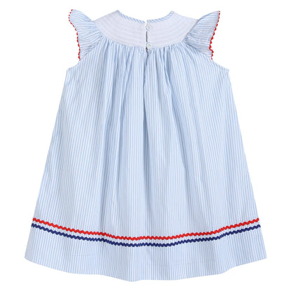 4th of July Stars Smocked Dress