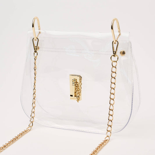 The Ginger Clear Stadium Handbag
