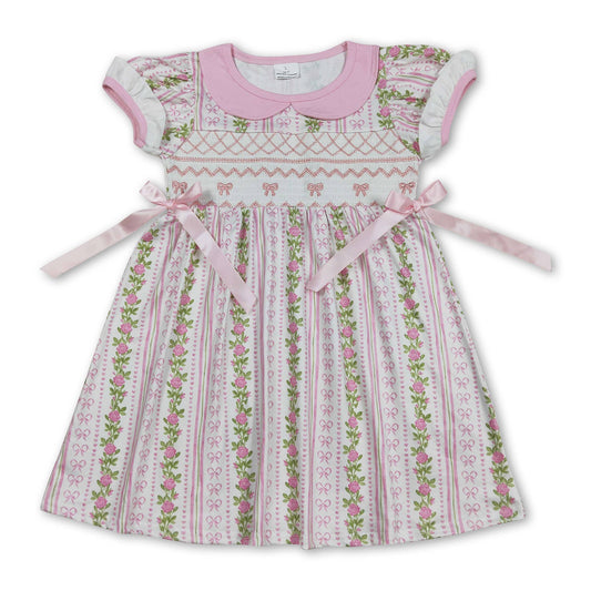 Floral Bows Summer Toddler Dress