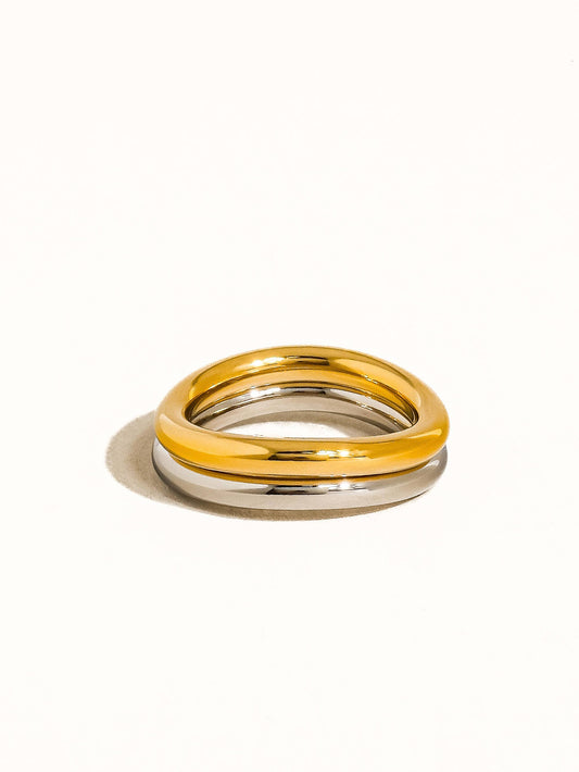 Andrée 18K Gold Two Tone Ring