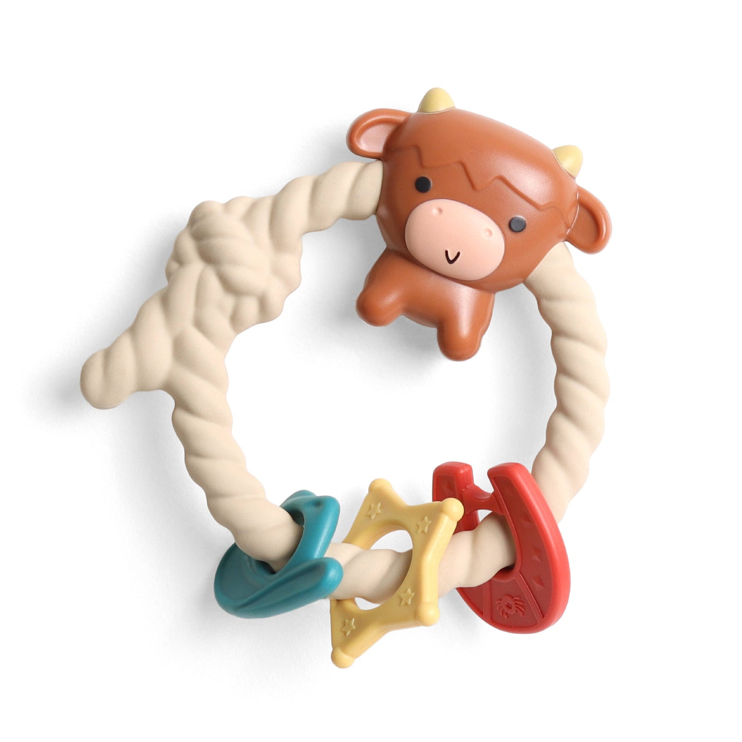 Highland Cow Silicone Rattle