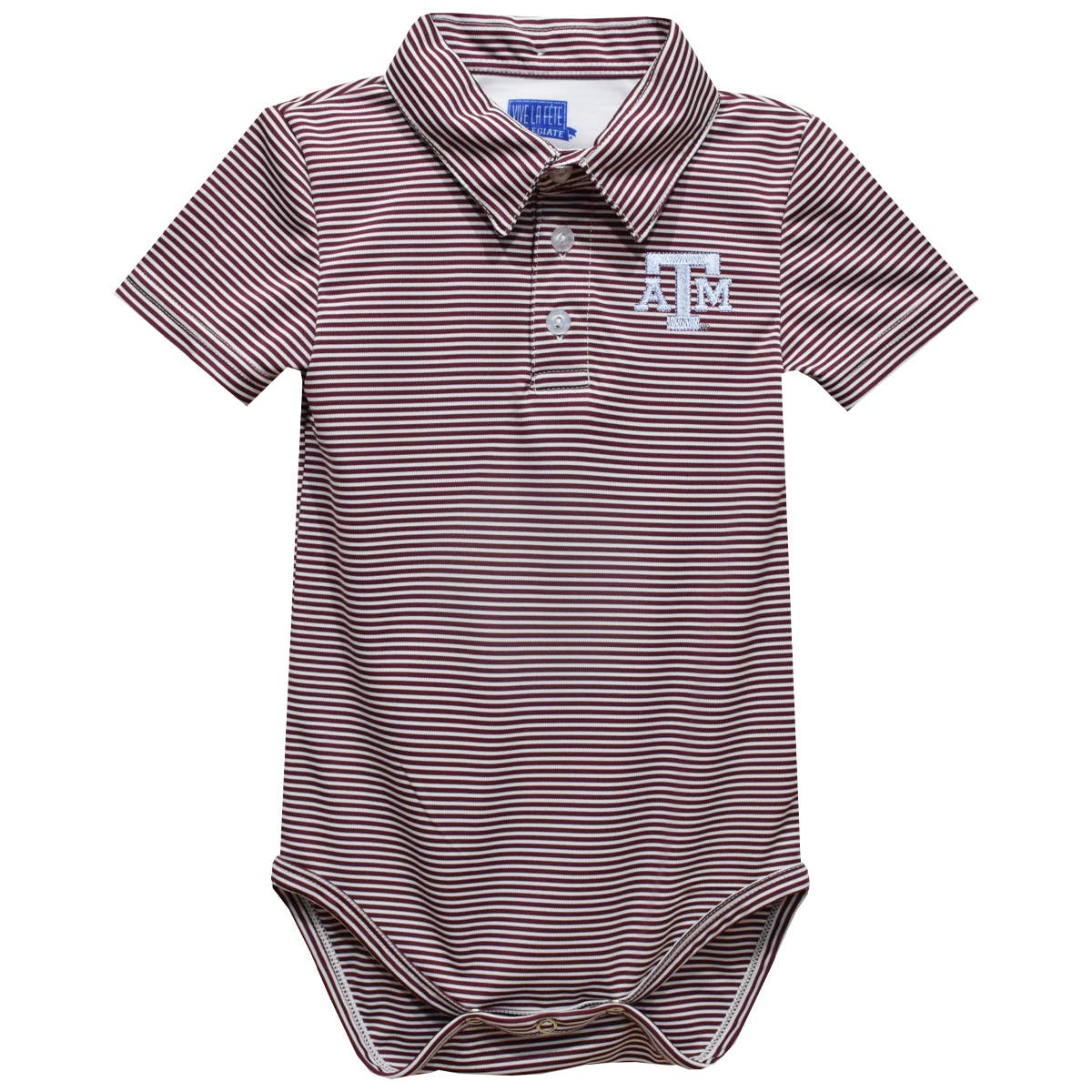 Aggies Embroidered Stripe Onesie