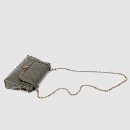 Buckle Leather Shoulder Bag